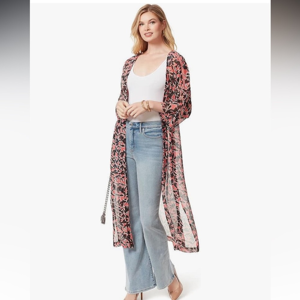 Jessica Simpson Flora Brushes Lailaa Kimono Size Medium, NWT